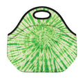 Green Tie Dye Print Neoprene Lunch Bag
