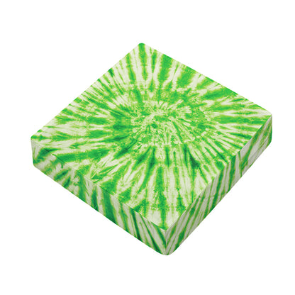 Green Tie Dye Print Outdoor Seat Cushion Cover