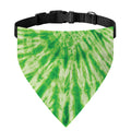 Green Tie Dye Print Over The Collar Dog Bandana