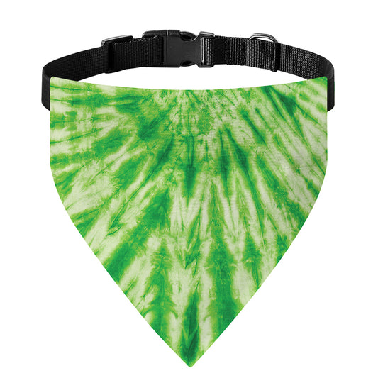 Green Tie Dye Print Over The Collar Dog Bandana