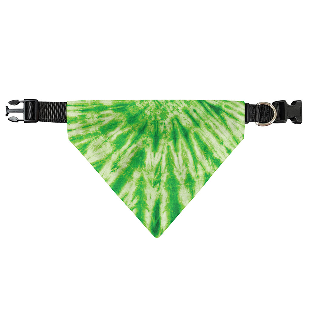Green Tie Dye Print Over The Collar Dog Bandana