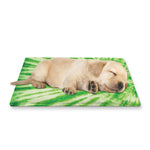 Green Tie Dye Print Pet Cooling Mat Cover