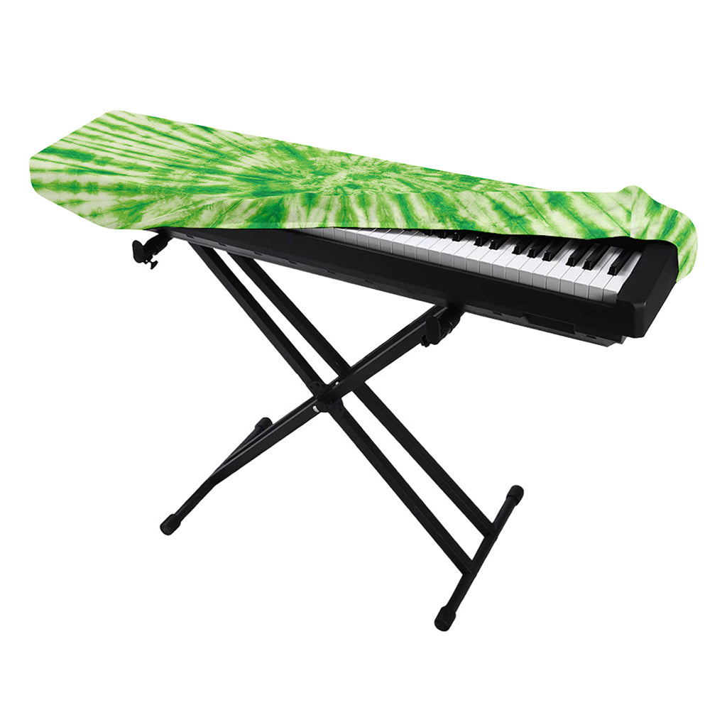 Green Tie Dye Print Piano Keyboard Cover