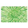 Green Tie Dye Print Polyester Doormat