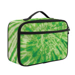 Green Tie Dye Print Portable Lunch Bag