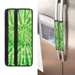 Green Tie Dye Print Refrigerator Handle Covers