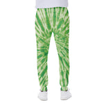 Green Tie Dye Print Scuba Joggers