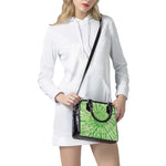 Green Tie Dye Print Shoulder Handbag