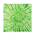 Green Tie Dye Print Silk Bandana