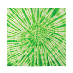 Green Tie Dye Print Silk Bandana