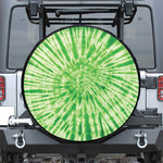 Green Tie Dye Print Tire Cover