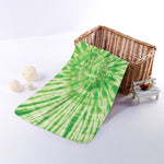 Green Tie Dye Print Towel