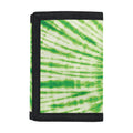 Green Tie Dye Print Trifold Wallet