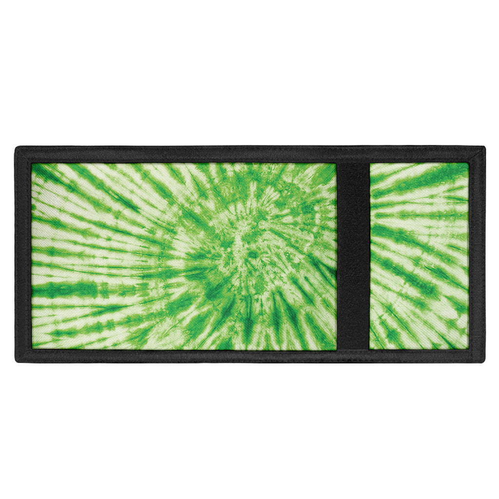 Green Tie Dye Print Trifold Wallet