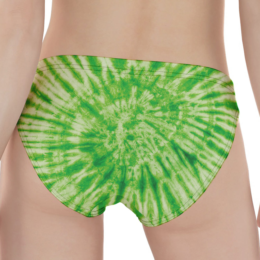 Green Tie Dye Print Women's Panties