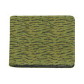 Green Tiger Stripe Camo Pattern Print Bifold Wallet