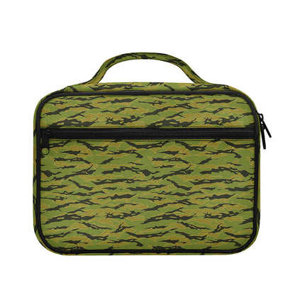 Green Tiger Stripe Camo Pattern Print Briefcase Bible Bag