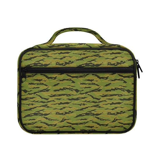 Green Tiger Stripe Camo Pattern Print Briefcase Bible Bag