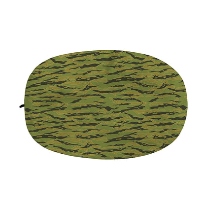 Green Tiger Stripe Camo Pattern Print Car Side Mirror Covers