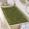 Green Tiger Stripe Camo Pattern Print Changing Pad Cover