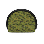 Green Tiger Stripe Camo Pattern Print Coin Purse