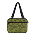 Green Tiger Stripe Camo Pattern Print Double Strap Bible Bag