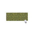 Green Tiger Stripe Camo Pattern Print Extended Mouse Pad