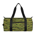 Green Tiger Stripe Camo Pattern Print Gym Bag