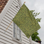 Green Tiger Stripe Camo Pattern Print House Flag