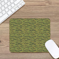 Green Tiger Stripe Camo Pattern Print Mouse Pad