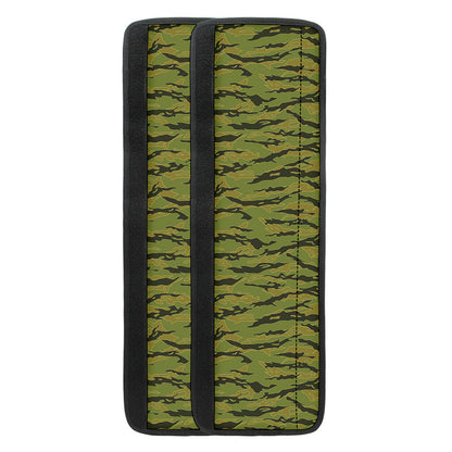 Green Tiger Stripe Camo Pattern Print Refrigerator Handle Covers