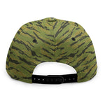 Green Tiger Stripe Camo Pattern Print Snapback Cap