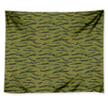 Green Tiger Stripe Camo Pattern Print Tapestry