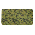 Green Tiger Stripe Camo Pattern Print Towel