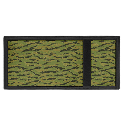 Green Tiger Stripe Camo Pattern Print Trifold Wallet