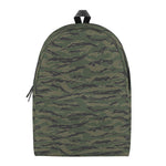 Green Tiger Stripe Camouflage Print Backpack