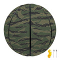 Green Tiger Stripe Camouflage Print Basketball