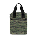 Green Tiger Stripe Camouflage Print Bible Tote Bag