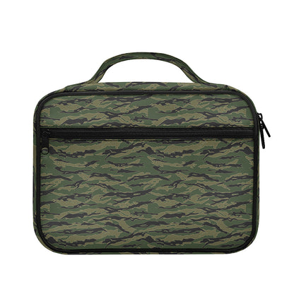Green Tiger Stripe Camouflage Print Briefcase Bible Bag