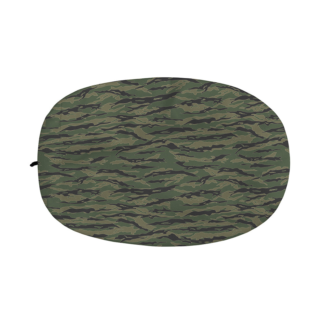 Green Tiger Stripe Camouflage Print Car Side Mirror Covers