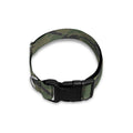 Green Tiger Stripe Camouflage Print Dog Collar