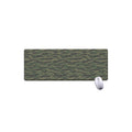 Green Tiger Stripe Camouflage Print Extended Mouse Pad