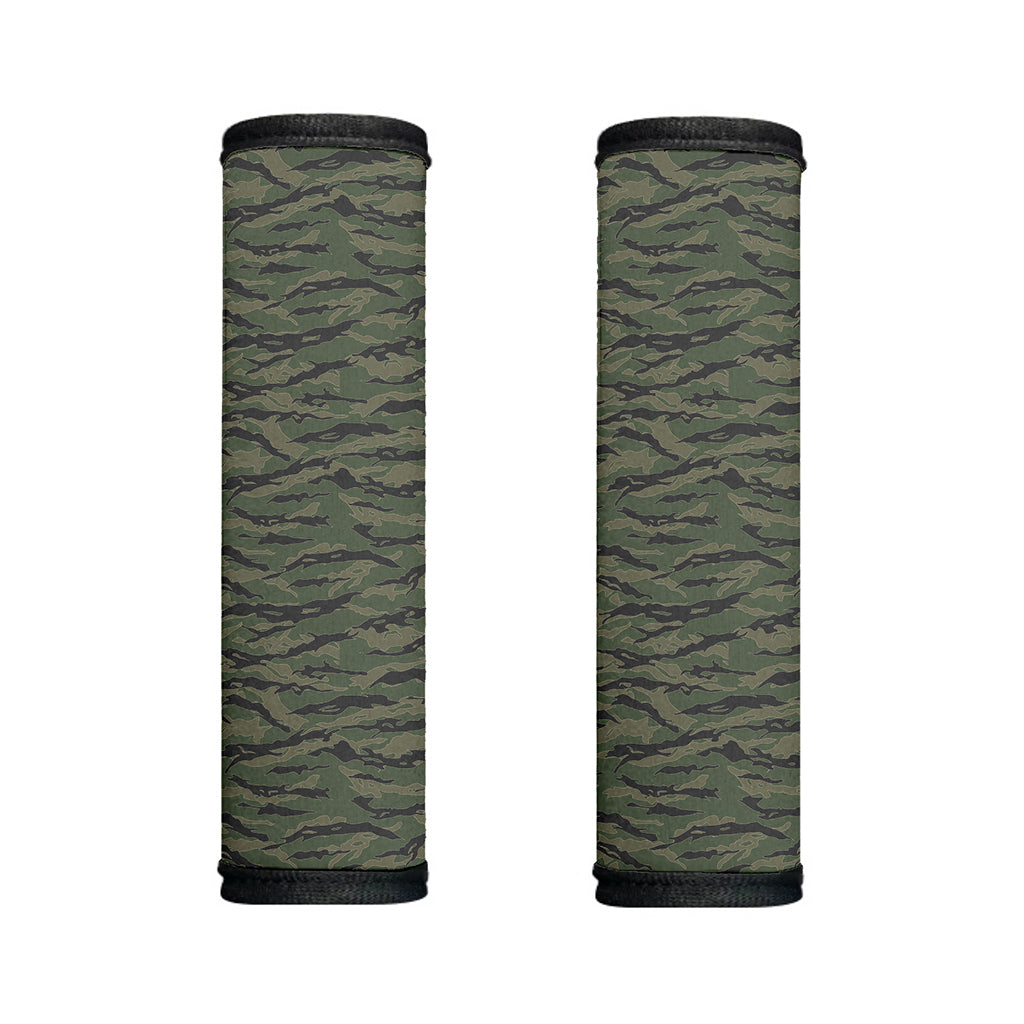 Green Tiger Stripe Camouflage Print Handle Covers