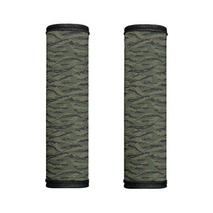 Green Tiger Stripe Camouflage Print Handle Covers