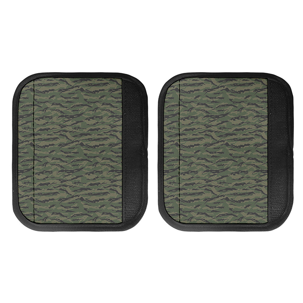 Green Tiger Stripe Camouflage Print Handle Covers