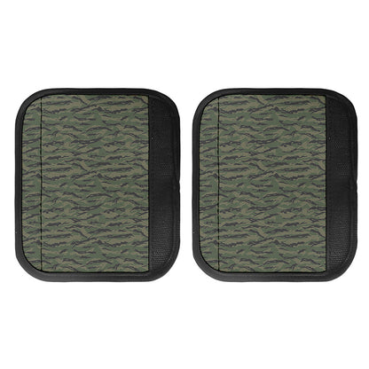 Green Tiger Stripe Camouflage Print Handle Covers