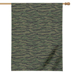 Green Tiger Stripe Camouflage Print House Flag