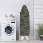 Green Tiger Stripe Camouflage Print Ironing Board Cover