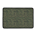 Green Tiger Stripe Camouflage Print Kitchen Mat