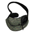 Green Tiger Stripe Camouflage Print Pet Sling Carrier